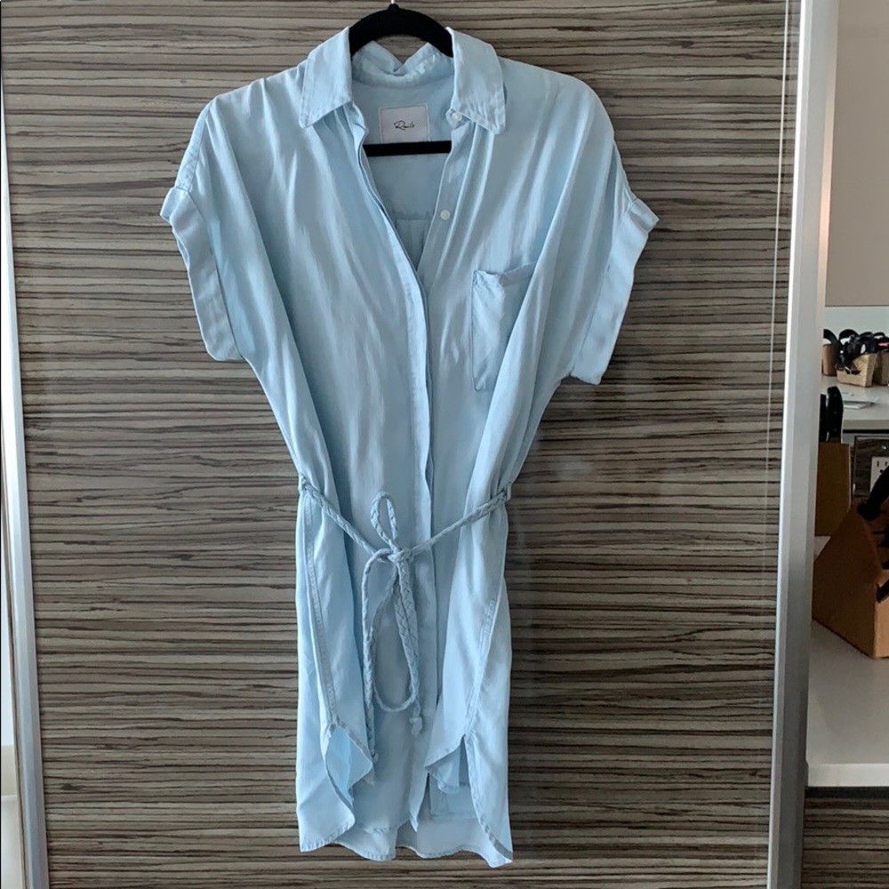 Rails light blue t shirt dress